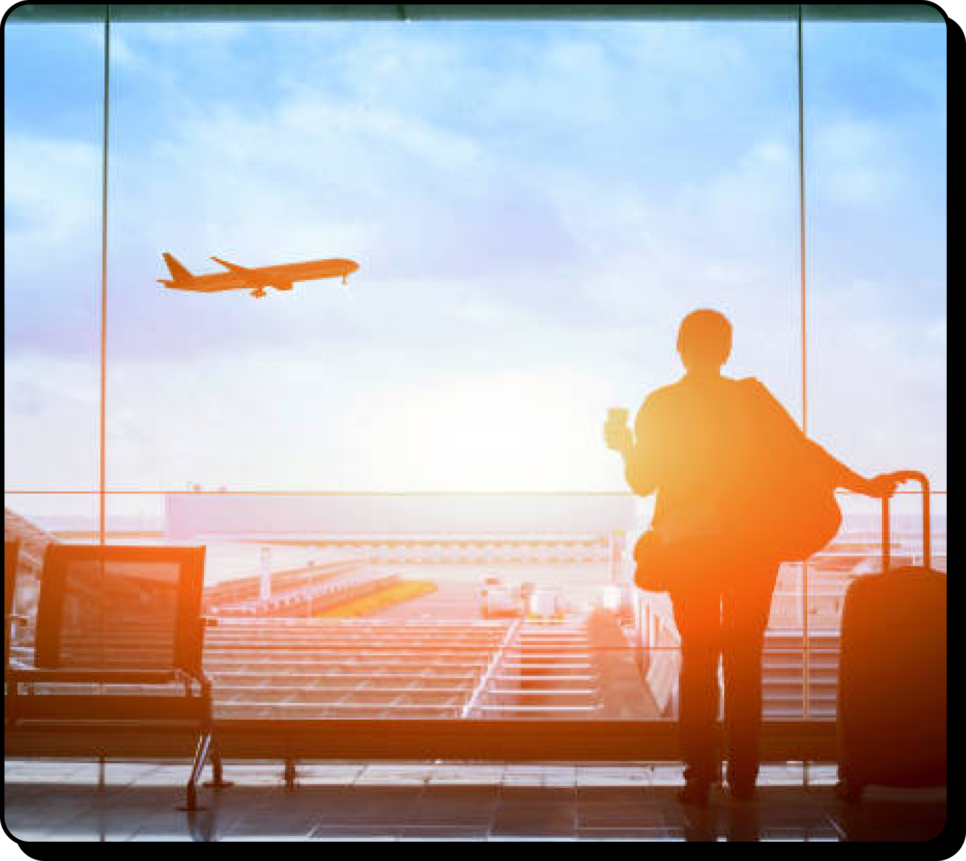 Woman Waiting in Airport